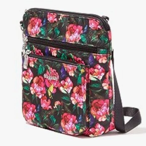 BAGGALLINI MODERN POCKET CROSSBODY IN FUCHSIA ROSE FOR LIFE'S JOURNEY - Picture 1 of 15
